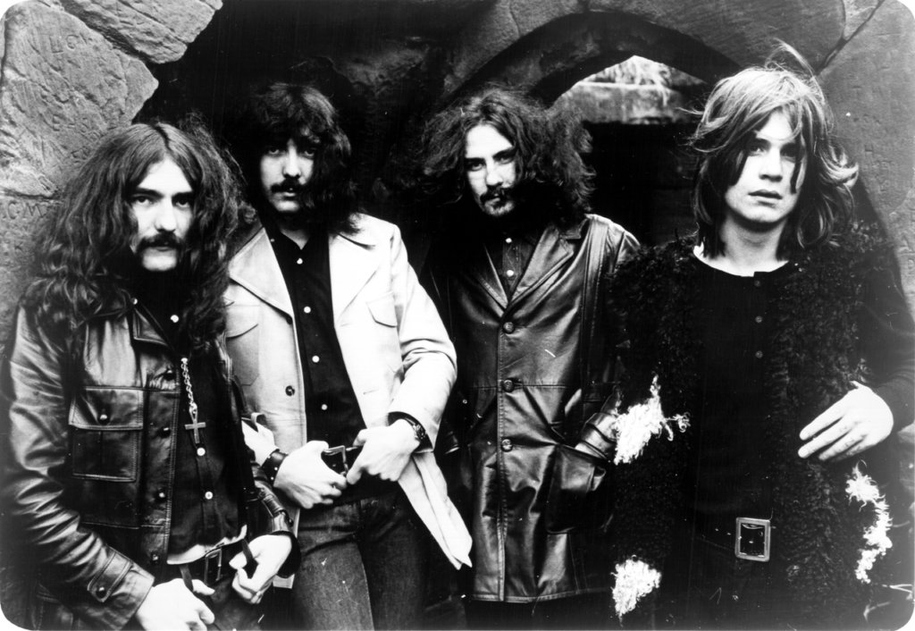 Sabbath så som de såg ut som unga debutanter, för 47 år sen. Foto: Warner Bros Records